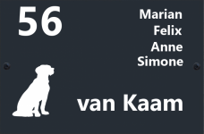 Naambordje bekijken